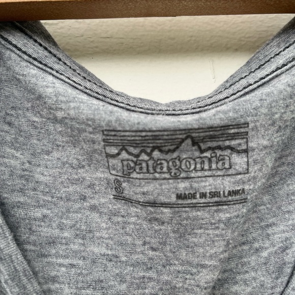 PATAGONIA Glorya Worn Wear Women's Slouchy Heather Gray Tee Shirt Dress Small - Picture 3 of 8